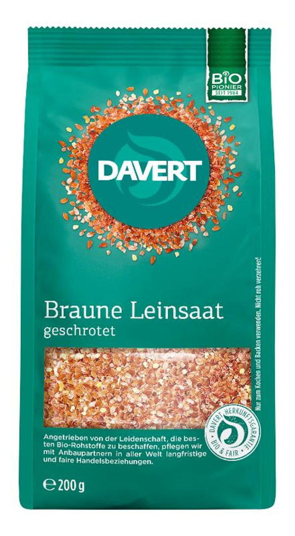Produktfoto zu Braune Leinsaat geschrotet 200g
