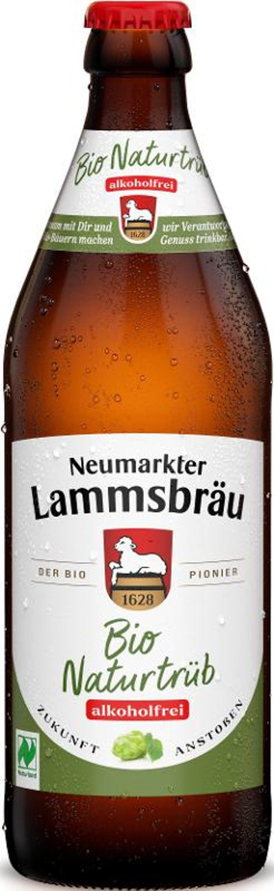 Produktfoto zu Lammsbräu Bio Naturtrüb alkoholfrei 0,5l