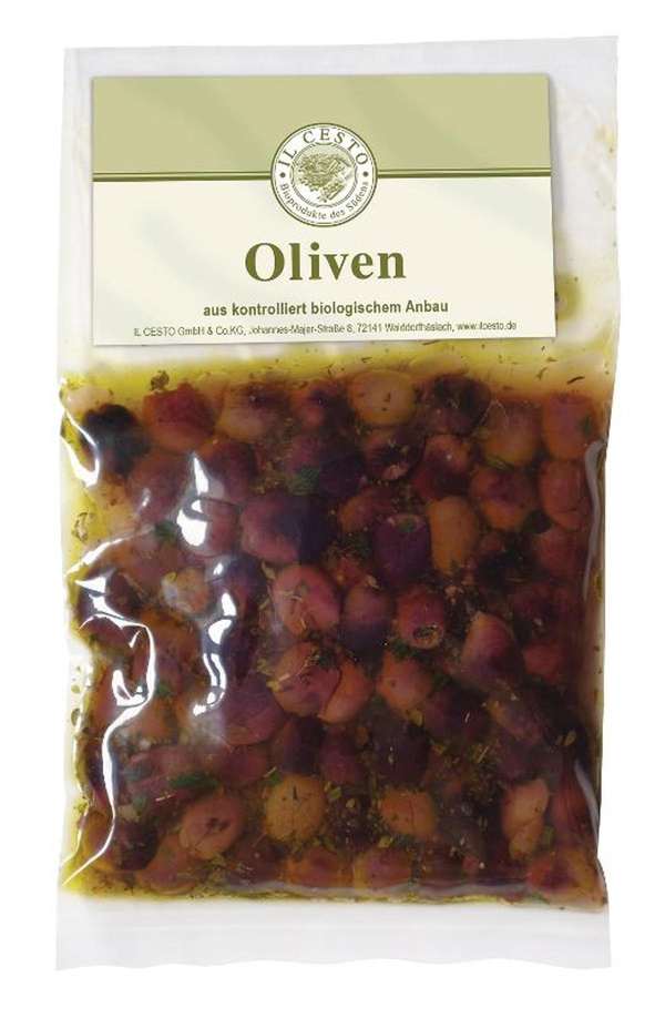 Produktfoto zu Italienische Leccino-Oliven mariniert ohne Stein 175g