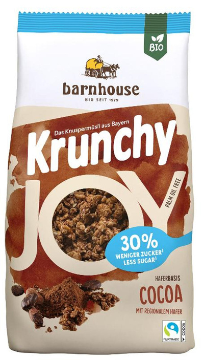 Produktfoto zu Krunchy JOY Cacao zuckerreduziert 375g