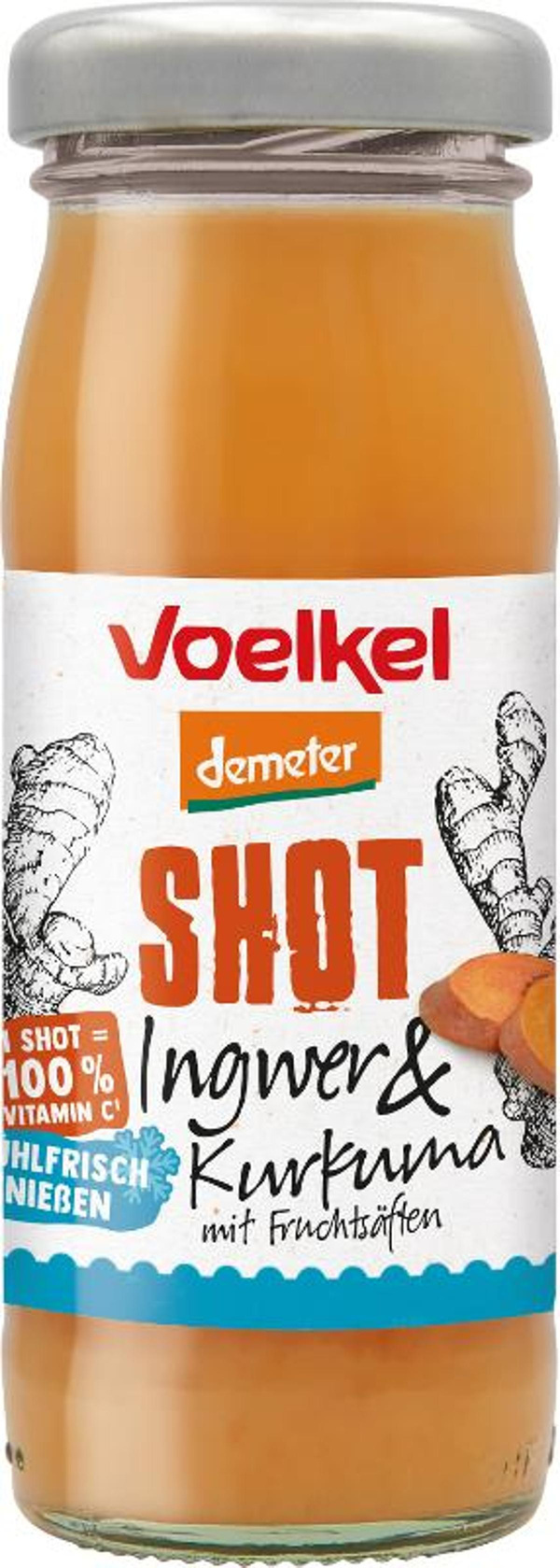 Produktfoto zu Shot Ingwer & Kurkuma 95ml