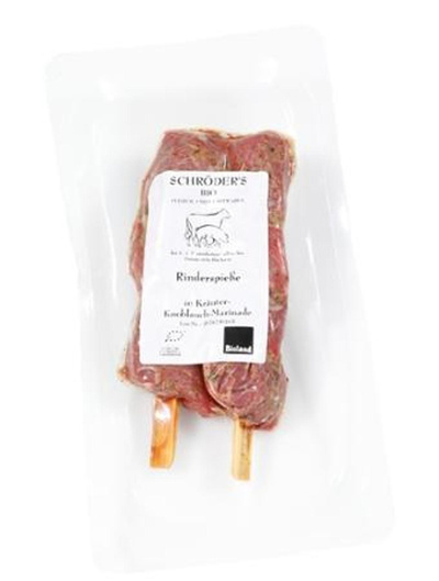 Produktfoto zu Rinderspieße Kräuter-Knoblauch (2 Stück)
