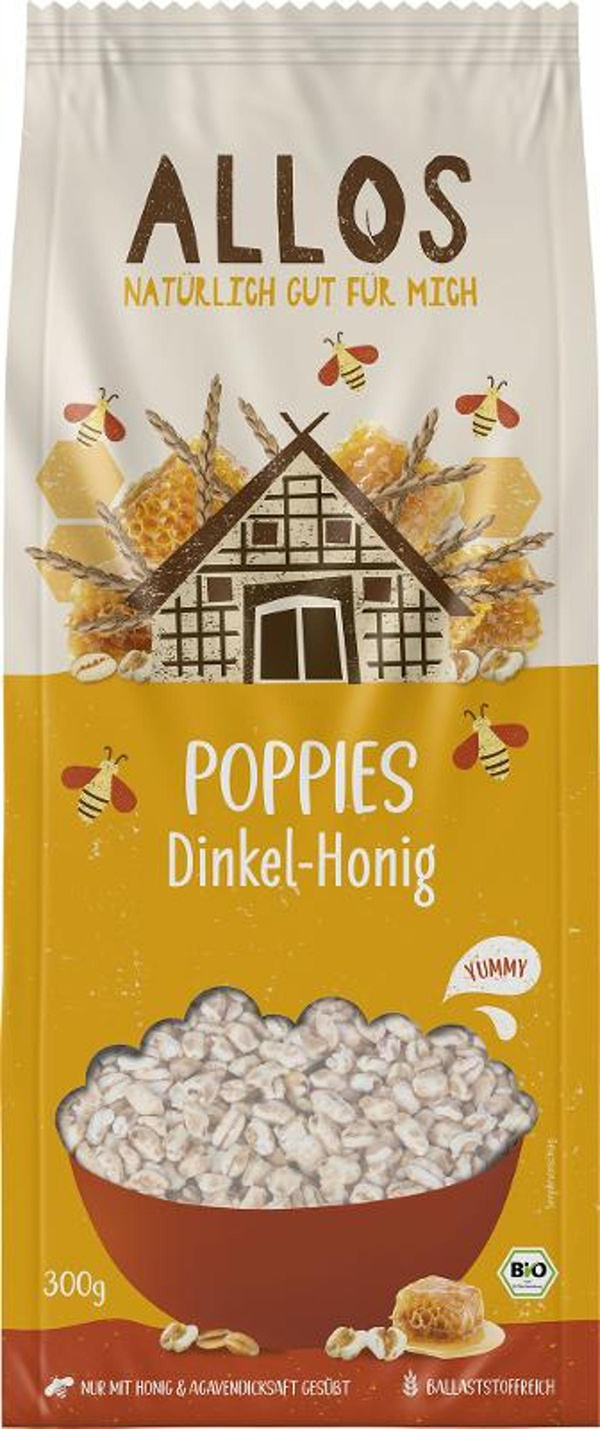 Produktfoto zu Dinkel-Poppies Honig 300g