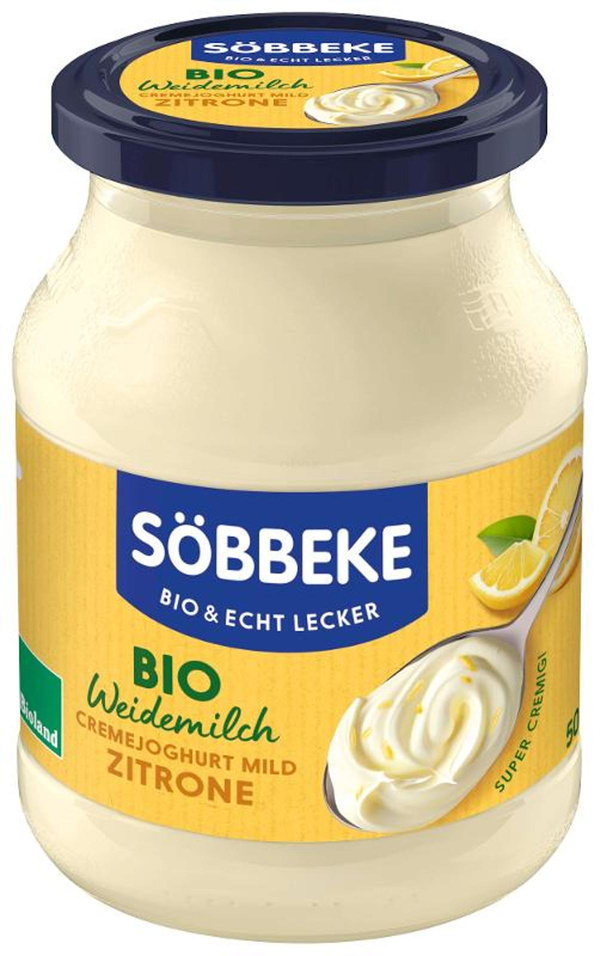 Produktfoto zu Weidemilch Cremejoghurt mild Zitrone 500g