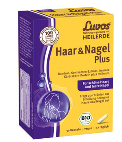 Produktfoto zu Heilerde Haar und Nagel Plus 30 Kapseln