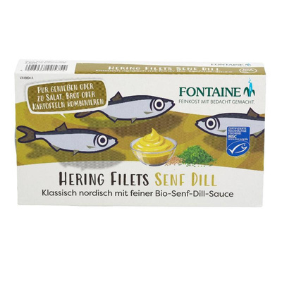 Produktfoto zu Heringfilets in Senf-Dill-Sauce 200g