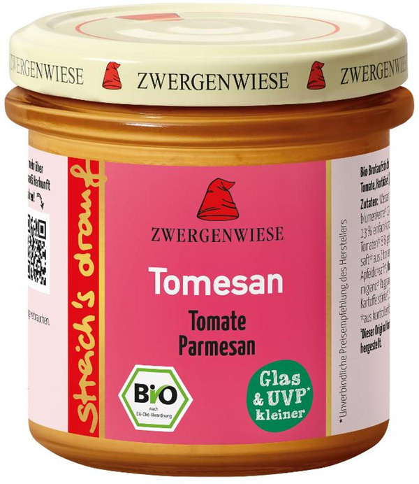 Produktfoto zu Brotaufstrich "Tomesan" Tomate Parmesan 135g