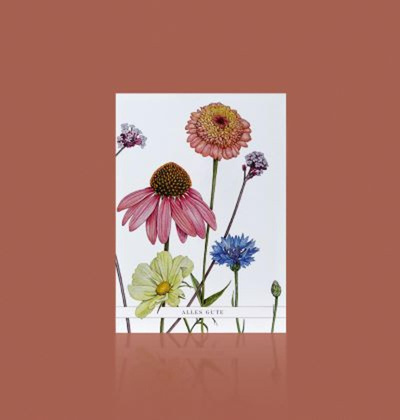 Produktfoto zu Grußkarte Sommerblumen