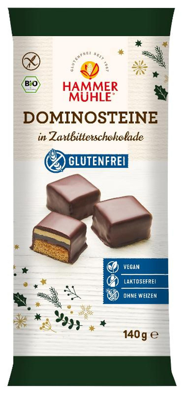 Produktfoto zu Dominosteine in Zartbitterschokolade 140g