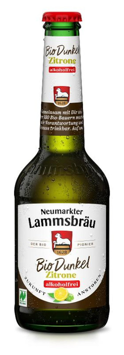 Produktfoto zu Lammsbräu Dunkel Zitrone alkoholfrei Kiste 10*0,33L