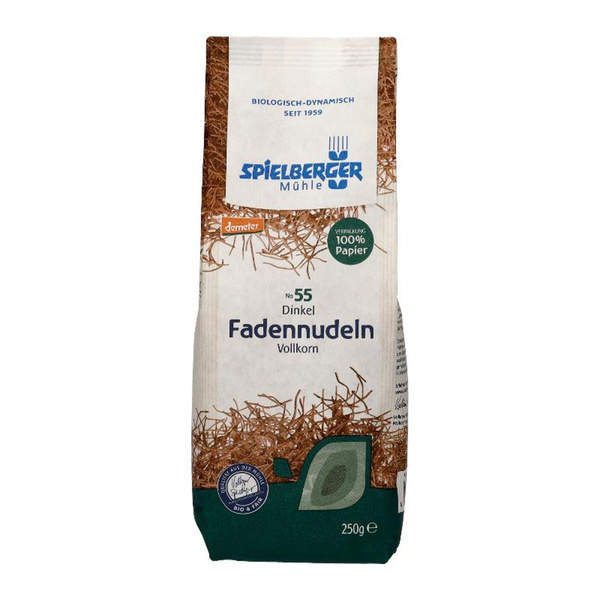 Produktfoto zu No. 55 Dinkel Fadennudeln Vollkorn 250g