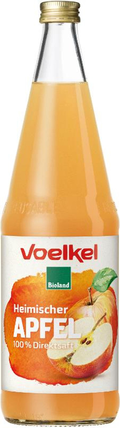 Produktfoto zu Apfelsaft naturtrüb 0,7L