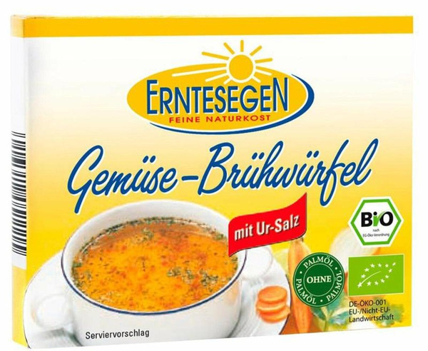 Produktfoto zu Gemüse-Brühwürfel mit Ur-Salz 66g