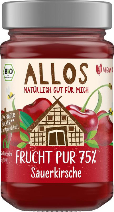 Produktfoto zu Frucht Pur 75% Sauerkirsche 250g