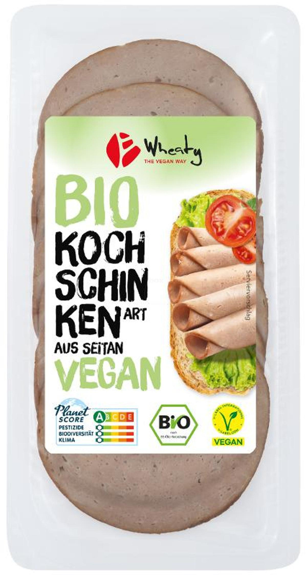 Produktfoto zu Wheaty Veganer Aufschnitt nach Kochschinken Art 100g