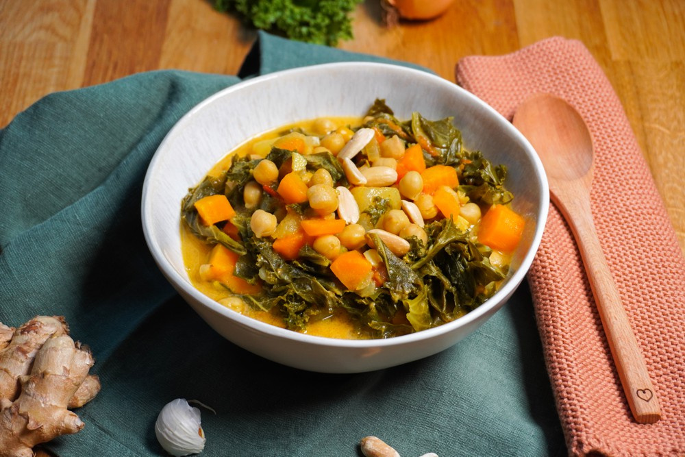 Rezeptbild für Grünkohl-Curry