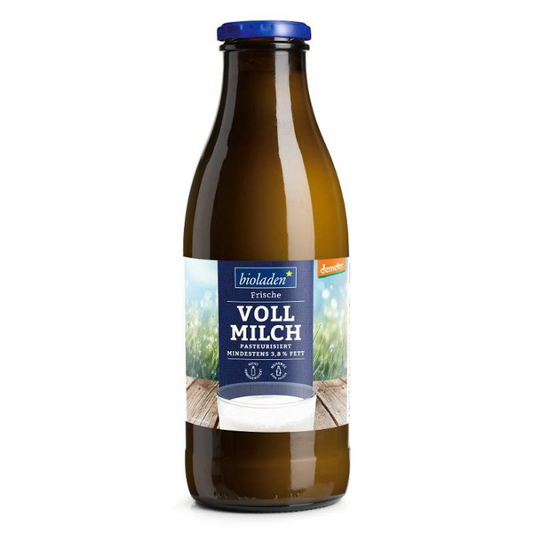 Produktfoto zu Milch Demeter 3,8% Flasche 1L