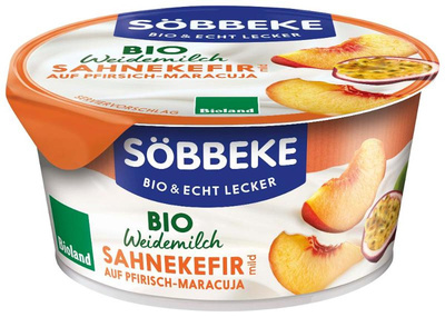 Produktfoto zu Sahnekefir auf Pfirsich - Maracuja 150g