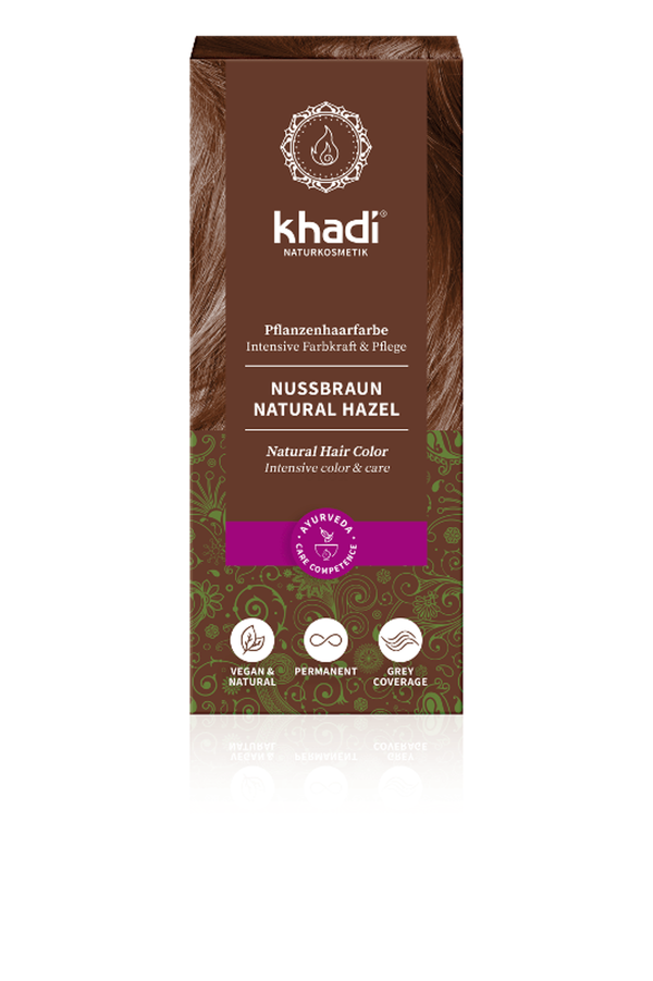 Produktfoto zu Nußbraune Pflanzenhaarfarbe 100g vegan