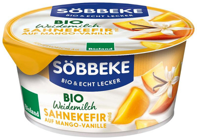 Produktfoto zu Sahnekefir mild auf Mango-Vanille 10% Fett 150g