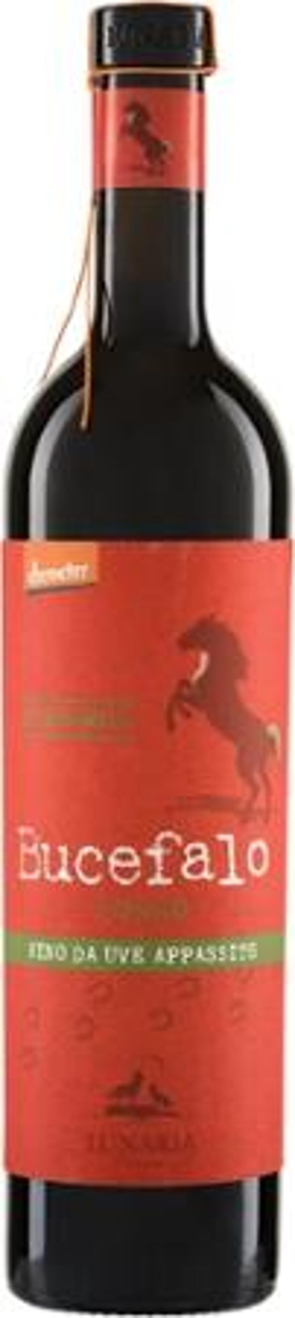 Produktfoto zu Bucefalo rosso VINO DA UVE APPASSITE 0,75L