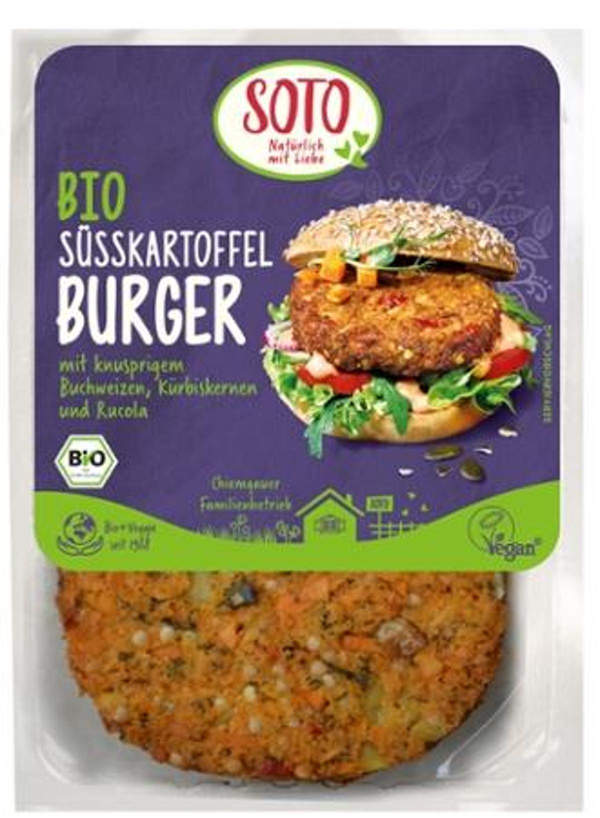 Produktfoto zu Süßkartoffel-Burger 2 Stück