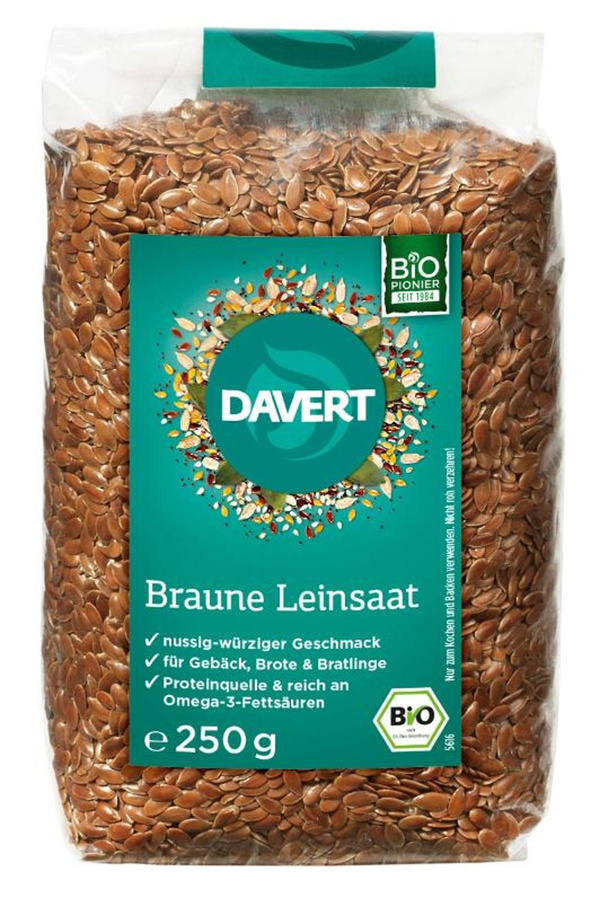 Produktfoto zu Braune Leinsaat ganz 250g