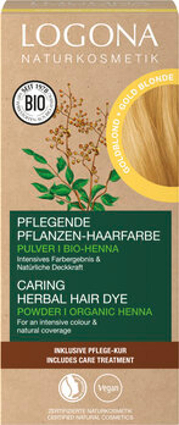Produktfoto zu Pflanzen Haarfarbe Pulver "Goldblond"