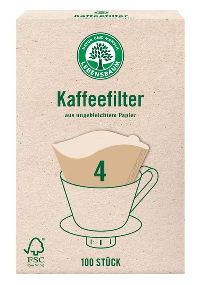 Produktfoto zu Papier-Kaffeefilter Gr. 4
