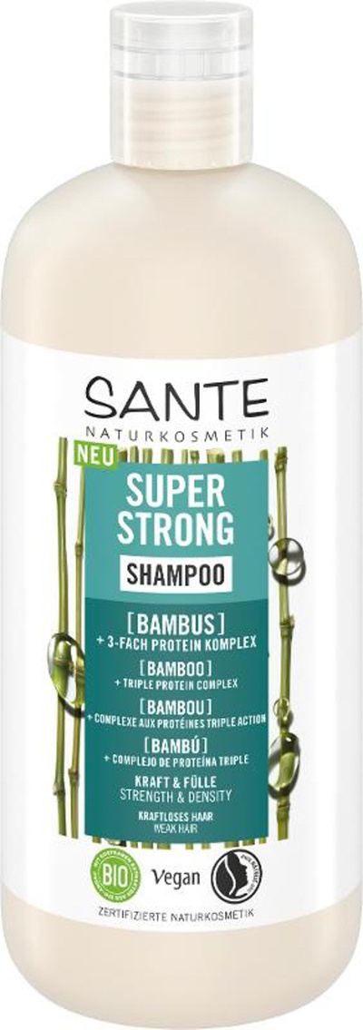 Produktfoto zu SUPER STRONG Shampoo Bambus + 3-Fach Protein Komplex 500ml