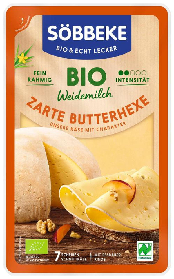Produktfoto zu Zarte Butterhexe Käsescheiben 110g