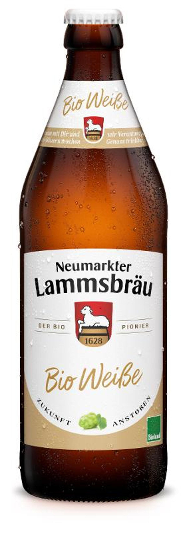 Produktfoto zu Lammsbräu Bio Weiße 10*0,5L Kiste