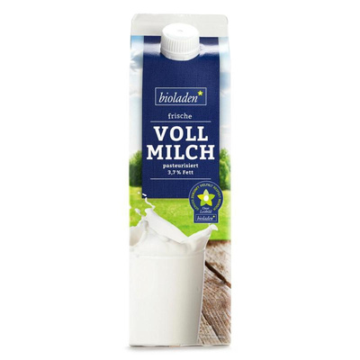 Produktfoto zu Frische Vollmilch 3,7% Fett 1L