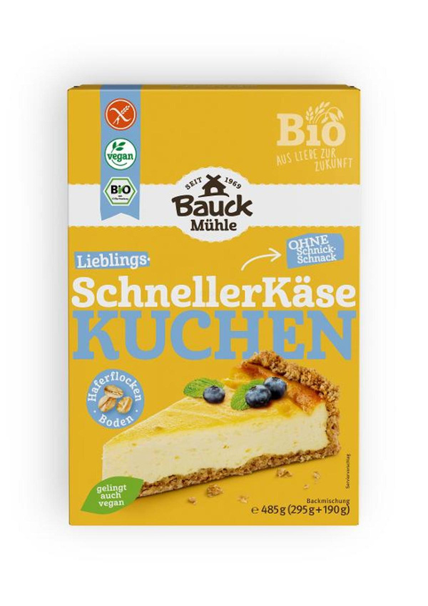 Produktfoto zu Backmischung SchnellerKäse Kuchen für 1 Form