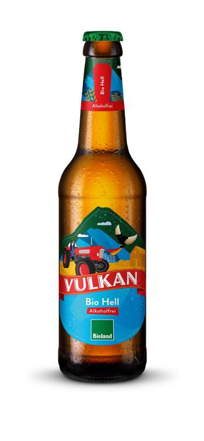 Produktfoto zu Vulkan Bier Hell alkoholfrei Kiste 10*0,33l