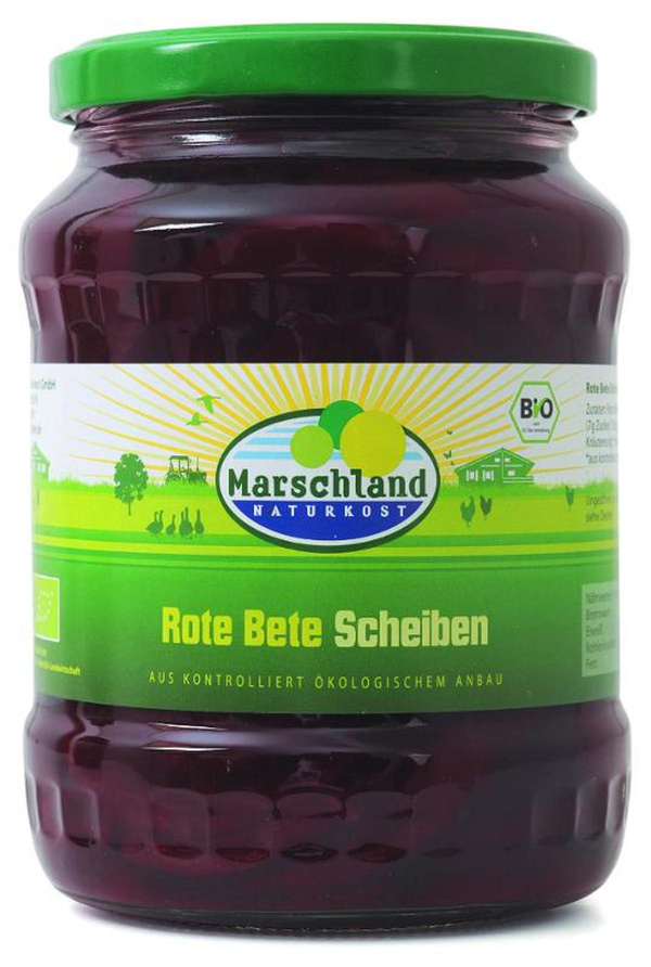 Produktfoto zu Rote Bete Scheiben im Glas 670g vegan