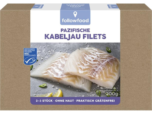 Produktfoto zu TK Kabeljau Filets MSC 200g