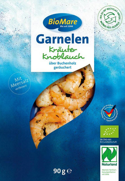 Produktfoto zu Garnelen mit Kräutern und Knoblauch, 90g
