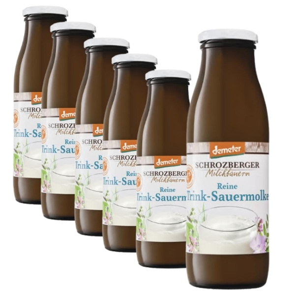 Produktfoto zu Trinkmolke in der Flasche 6x0,5L