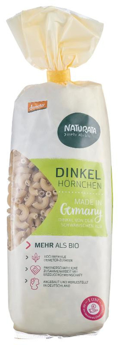 Produktfoto zu Dinkelhörnchen Nudeln 500g