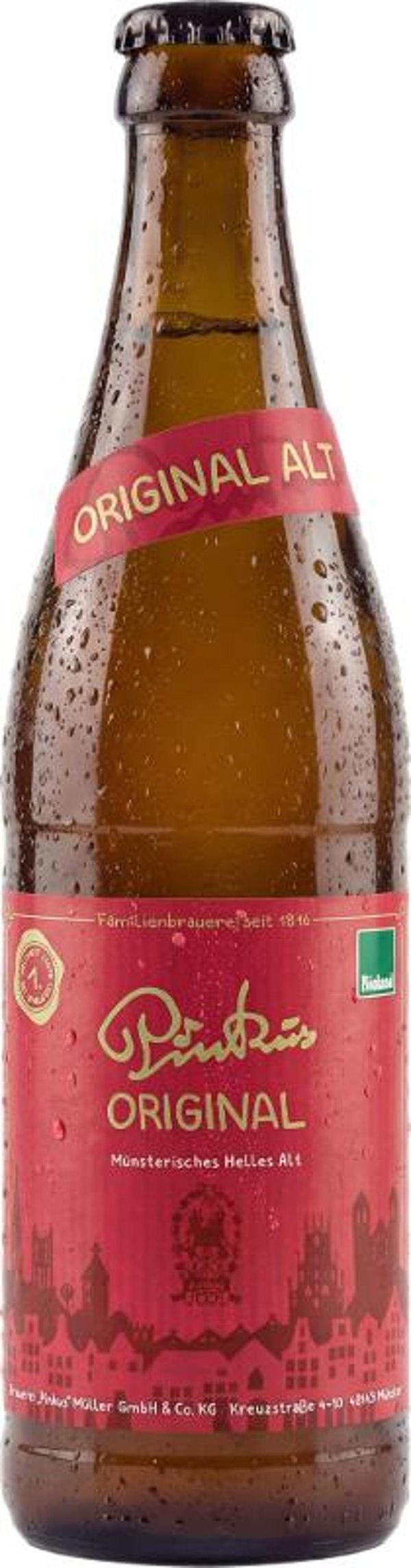 Produktfoto zu Pinkus Altbier Kiste 0,5L