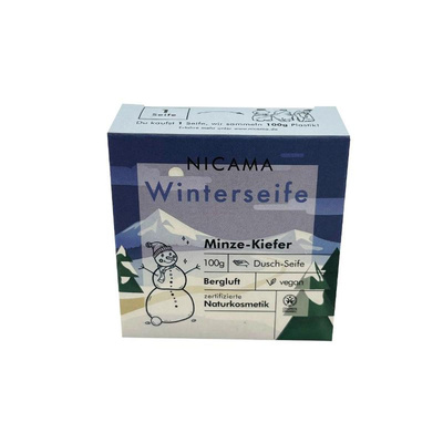 Produktfoto zu Weihnachtsseife Minze Kiefer 100g