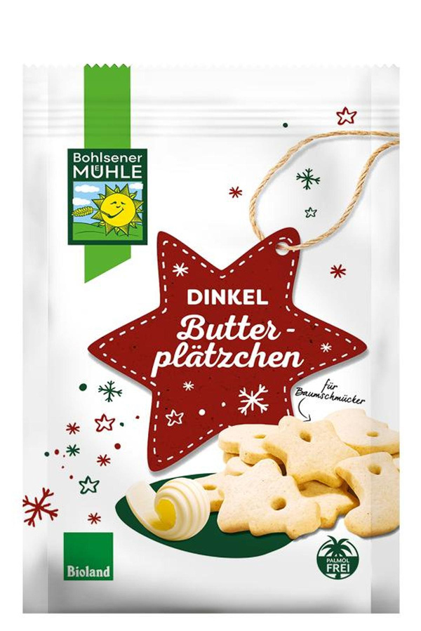 Produktfoto zu Dinkel Butterplätzchen 125g