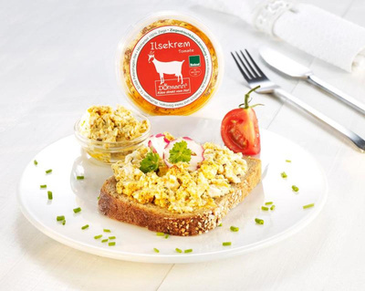 Produktfoto zu Ilsekrem Ziegenfrischkäse mit Tomate
