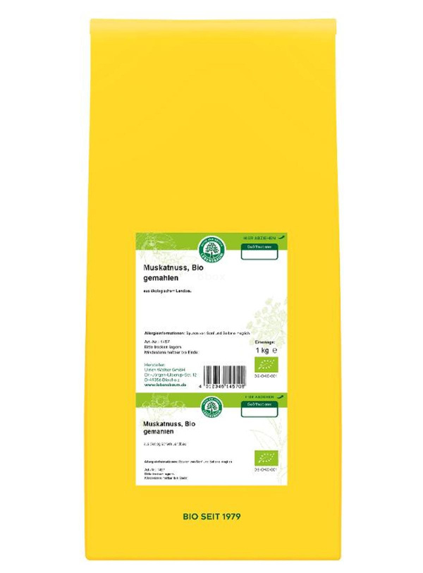 Produktfoto zu Muskatnuss gemahlen 1kg