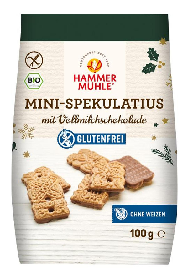 Produktfoto zu Mini Spekulatius mit Vollmilchschokolade 100g