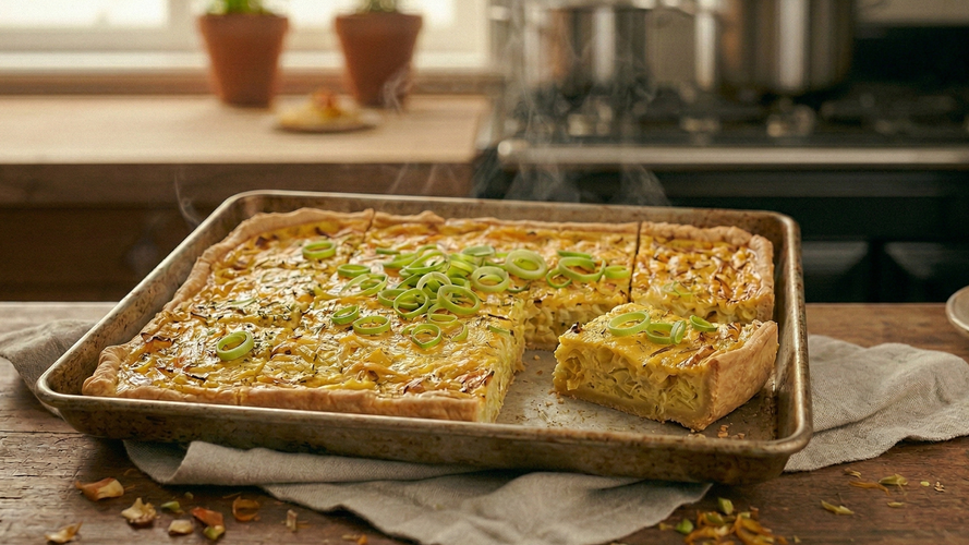 Rezeptbild für Zwiebelkuchen ohne Hefe