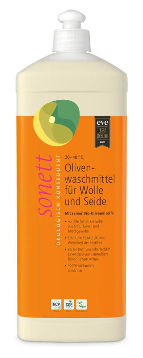 Produktfoto zu Waschmittel Olive für Wolle und Seide 1L