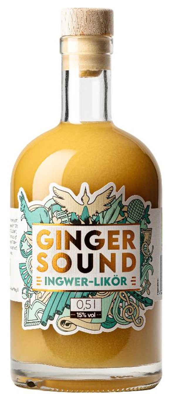 Produktfoto zu Ginger Sound Ingwer Likör 0,5L