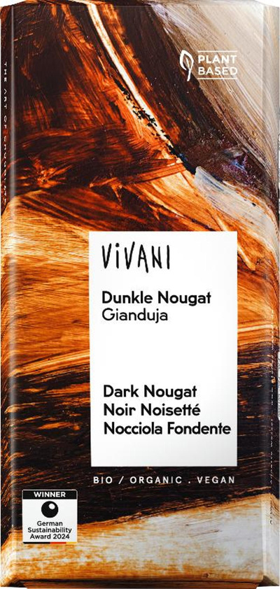 Produktfoto zu Dunkle Nougat Tafelschokolade 80g